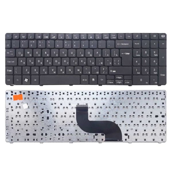 Клавиатура для ноутбука Packard Bell Easynote TK37, TK81, TK83, TK85, TX86, TK87, TM01, TM05, TM80, TM81, TM97, TM98, TM99, TM94, LM81, LM85, LM86, LM87 Black Черная (OEM)