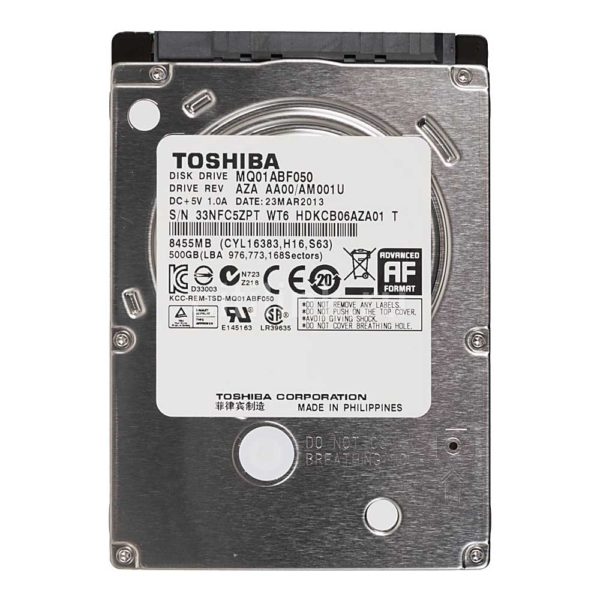Накопитель (HDD) 500 Gb (2,5") TOSHIBA MQ01ABF050 SATAIII 5400