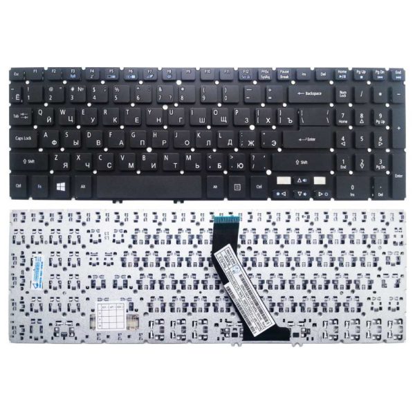 Клавиатура для ноутбука Acer Aspire V5-531, V5-551, V5-571, M5-581T Black Чёрная Без рамки (MP-11F53SU-528W, 0KN0-762RU22)