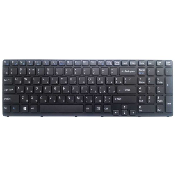 Клавиатура для ноутбука Sony SVE15, SVE17 Black Черная