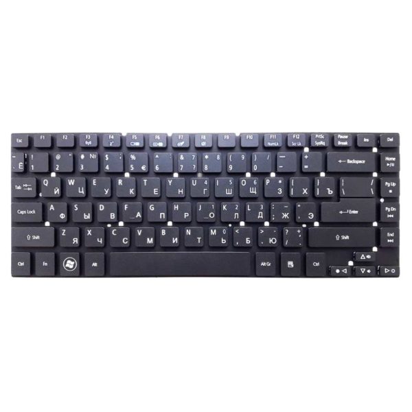 Клавиатура для ноутбука Acer Aspire ES1-511, E1-410, E1-410G, E1-422, E1-422G, E1-432, E5-411, ES1-421, ES1-431, 3830, 4830 Black Черная (V121602ES2)