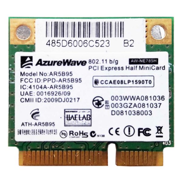 Модуль Wi-Fi PCI-E Express Half MiniCard AzureWave AR5B95 802.11 b/g для ноутбука Asus K52, A52, X52 серий (ATH-AR5B95, PPD-AR5B95, 4104A-AR5B95)