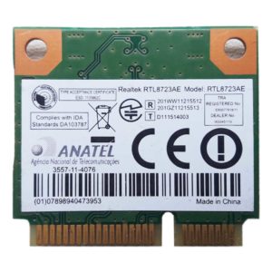 Модуль Wi-Fi 802.11b/g/n + Bluetooth 4.0 для ноутбука DNS C15B, C17B, W253, W270, W271, NH5KB11, Toshiba C850, L850, C855, L855 (Realtek RTL8723AE, WCBN610LH, WCBN610LH-CC)