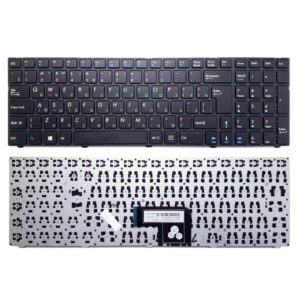 Клавиатура для ноутбука DNS Pegatron C15, C15A, C15B, C17, C17A, C17B с рамкой, Black Черная (OEM)