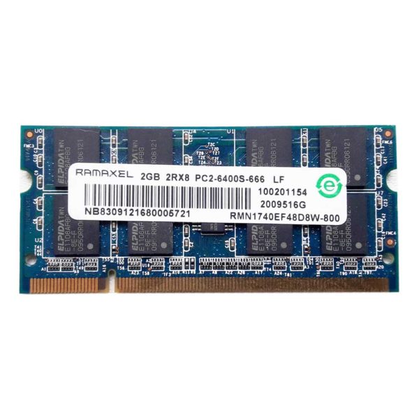 Модуль памяти SO-DDR-II 2048 Mb PC-6400 800 Mhz RAMAXEL ELPIDA (RMN1740EF48D8W-800)
