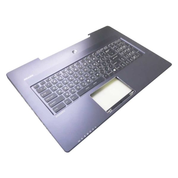 Верхняя часть корпуса с клавиатурой и подсветкой для ноутбука MSI GS70, GS72, MS-1771 без тачпада (E2P-77105XX-CG0, PAFR-00127-UF, V143422FK1 RU, S1N3ERU, S1N3ERU2T1SA000) Б/У