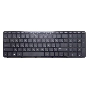 Клавиатура для ноутбука HP Pavilion SleekBook 15-e, 15-g, 15-n, 15-r, 15-s, 15-e000, 15-g000, 15-n000, 15-r000, 15-s000, 15t-e, 15t-n, 15z-e, 15z-n, HP 250 G3, 255 G2, 255 G3 с  рамкой, Black Чёрная (OEM)