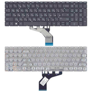 Клавиатура для ноутбука HP Pavilion 15-DA, 15-DB, 15-DX, 15-DR, 250 G7, 255 G7 без рамки, Black Черная (OEM)