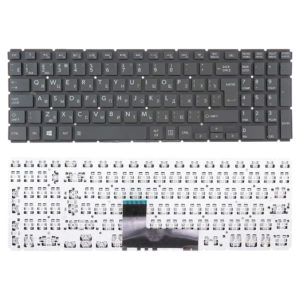 Клавиатура для ноутбука Toshiba L50-B, L50D, L50D-B, L50T-B, L55-B, L55DT-B, S50-B, S55-B без рамки, Г-образный «Enter», Black Черная (OEM)