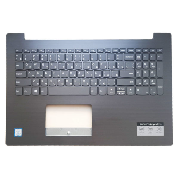 Верхняя часть корпуса, топкейс, палмрест с клавиатурой без тачпада для ноутбука Lenovo 330-15AST, 330-15ARR, 330-15ISK, 330-15IKB, 330-15IGM Black Черный ORIGINAL ОРИГИНАЛ (AP18C000150) Состояние нового